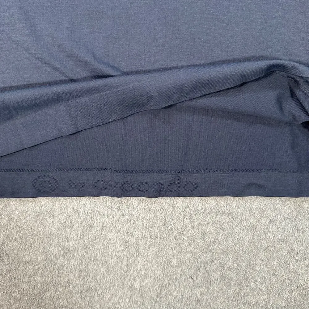 Avocado Seamless Cropped Muscle Tank Blue Women's Large *No Size Tag* Gym Active - Picture 4 of 8